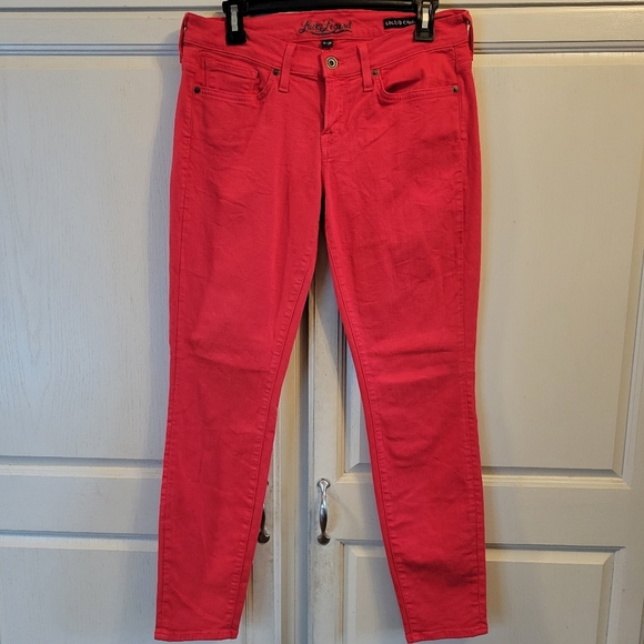 Lucky Brand Legend Charlie Red Skinny Jeans - Picture 1 of 6